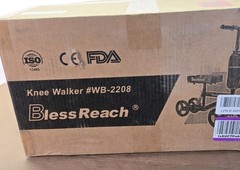 Blessreach Wb-2208 Knee Scooter Folding Steerable Walker Purple – NIB