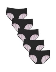 Girls Incontinence Underwear Washable 80ml Absorbency 10-12 Years 5 Black