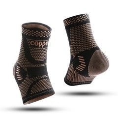 Copper Ankle Brace Compression Sleeve Support for Foot Pain ankle Sprain Relief