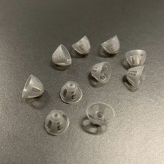 10-100Pcs Soft Hearing Aids Dome Open Domes Layer Replacement Eartip Black