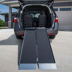 EZ-Access 6ft Suitcase Singlefold AS Portable Ramp, Black, w/ Top Lip Extension