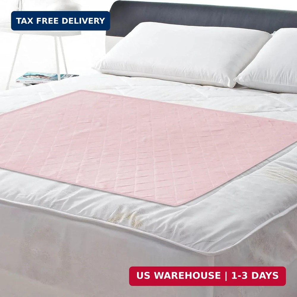 Incontinence Bed Pads 34“ x 52“, Washable Pee Pads for Adults, Non-Slip Chuck