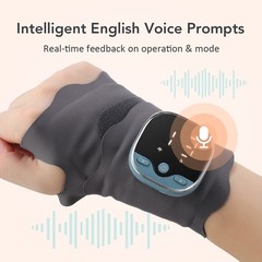Electric 5 Heat Levels & 3 Vibration Modes Hand Wrist Massager Pain Relief Brace