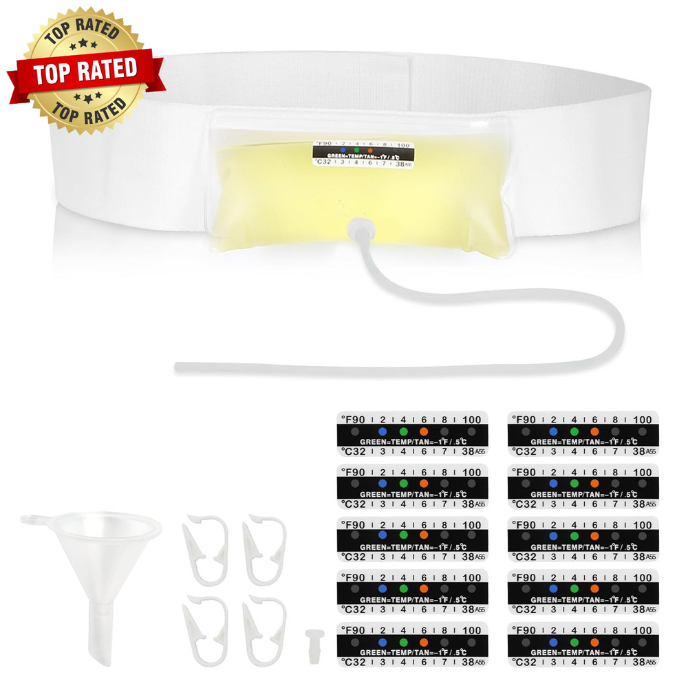 Urine Test Complete Kit – 2 to 4 Oz Concealed Sample Bag with Adjustable Belt, T