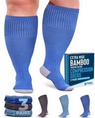 Doctor’s Select 3 Pairs Plus Size X-Large, Blue/Teal/Dark Gray – 3