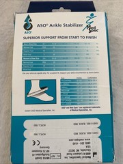 Med Spec ASO Ankle Stabilizer – Black, Size Medium