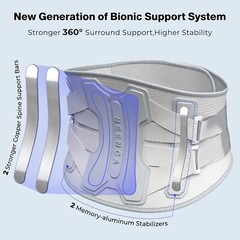 NEENCA Back Brace for Lower Back Pain Relief with Bionic Support System Lumba…