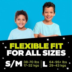 Ninjamas Boys Bedwetting Nighttime Underwear, Size L (64-95+ lbs), 68 Count