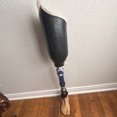 Ottobock 3R80 Adult Prosthetic Leg Waterproof Blue/Black/Silver/Beige