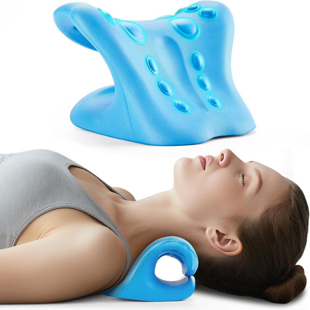 Neck Cloud Cervical Neck Stretcher Pillow Traction Device Pain Relief Massage