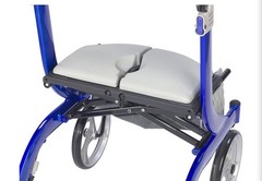 Drive Medical Nitro DLX Foldable Rollator Walker for Seniors/Disabled Sleek Blue