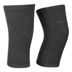 Dark Grey Cashmere Wool Thermal Knee Joint Brace Pad Warm Leg Sleeve