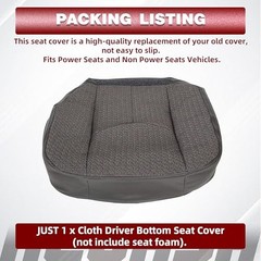 Seat Cover Driver Side Bottom Compatible with 2003-2007 Chevy Silverado 1500