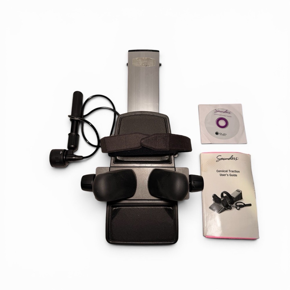 Saunder Cervical Traction Neck Device With Carry Storage Bag , CD, & Booklet