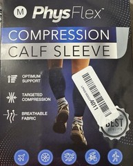2 Pack Physflex Compression Calf Sleeves Medium Unisex