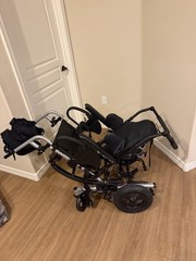 Sunrise Medical Quickie IRIS Manual Wheelchair Tilt-In-Space Black 300 lb