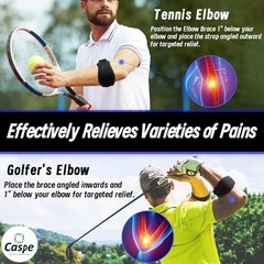 Tennis Elbow Brace Support Arthritis Tendonitis Golfer Arm Joint Pain Band Strap