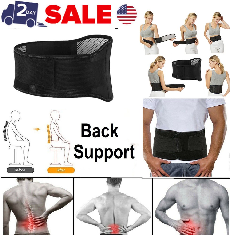 Adjustable Lower Back Brace Lumbar Support Waist Belt For Men Women Pain Relief