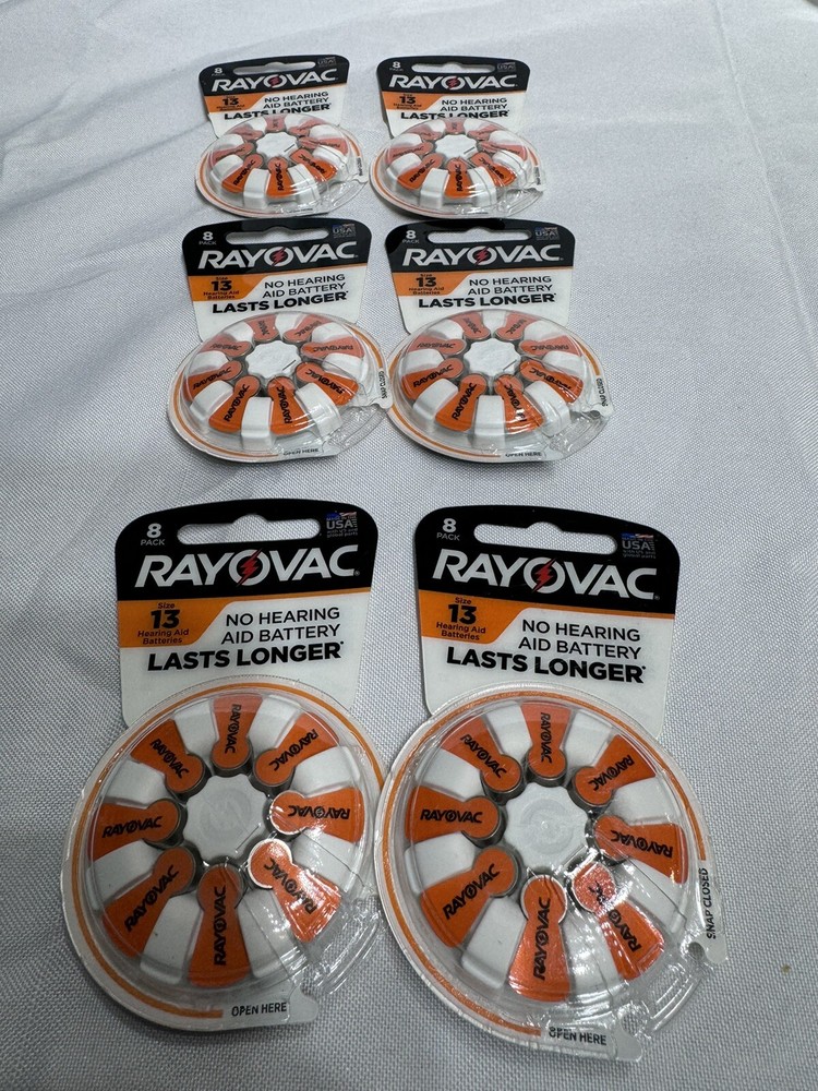 98 Rayovac Extra Advanced Size 13 Hearing Aid Batteries 1.45V Zinc Air Exp 2024