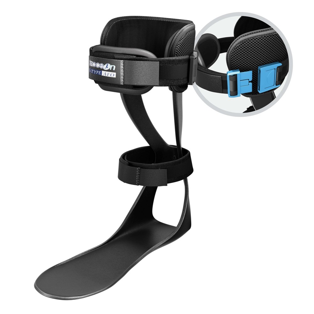 AFO S-Type – Drop Foot Stabilizer, Moldable, Trimmable, Lightweight Polyethylene