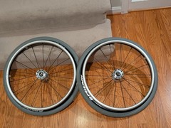TiLite 22″ Spinergy SPOX Wheelchair Wheels 22×1-3/8 (w/ Solid core tires)