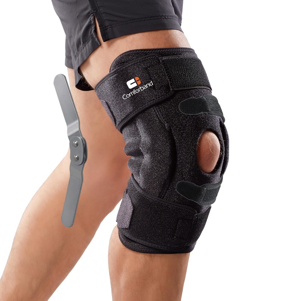 Adjustable Hinged Knee Brace – Dual Side Hinges for ACL, PCL, MCL Injury Supp…