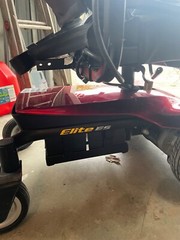 Candy Red Jazzy Select Elite ES power wheelchair with charger