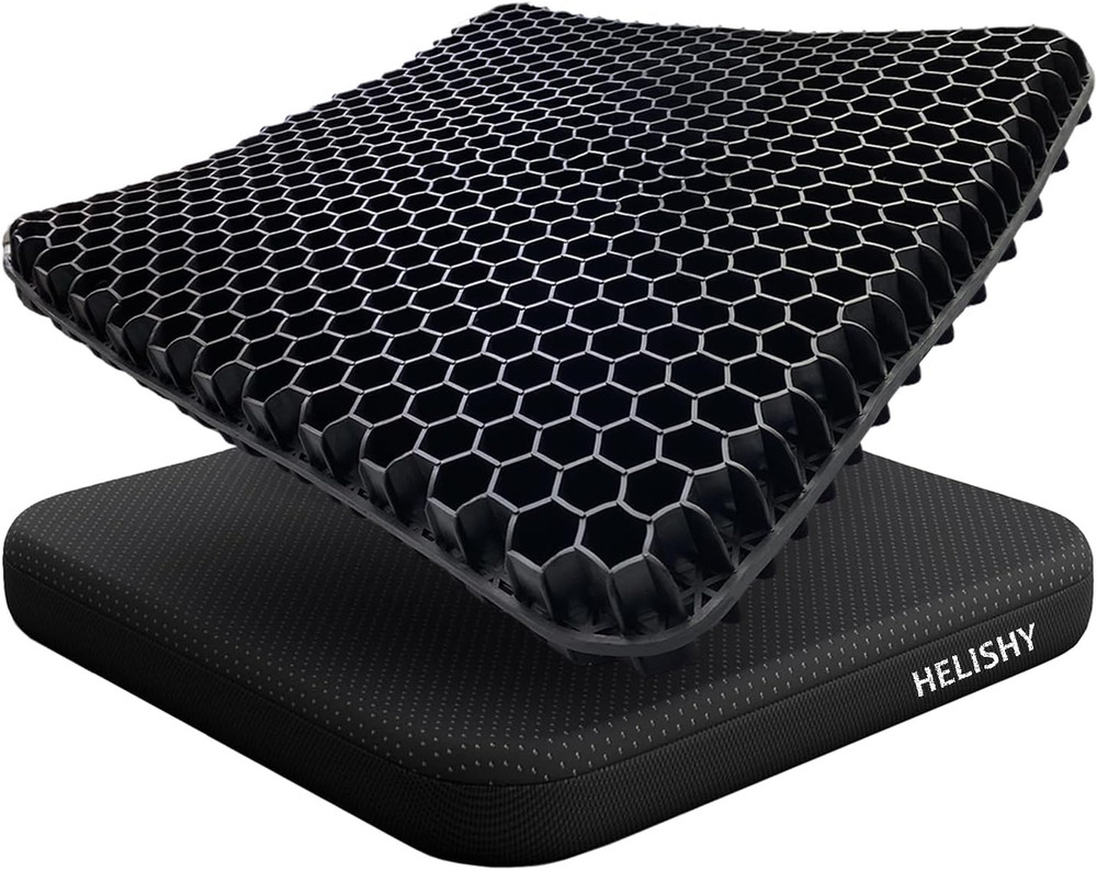 Gel Wheelchair Seat Cushion for Long Sitting – Cooling Office Chair Cushion for