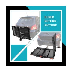 New Mobility Carrier Ramp Hitch Mounted 46.2 x 26.8 x 38.7 500 lbs for Wheelc…