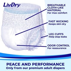 Comforting Overnight Protection: Large Adult Diapers with Tear-Away Sides