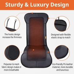 47.2″ in Chair Style Long Heated Seat Cushion for Back & Thighs