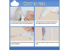 Mens Incontinence Protective Briefs Includes 3 Urine Bags for Reliable X-Small