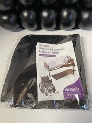 ProHeal Inflatable Seat Cushion, Removable Cover, Wheelchair Black 18X18X3