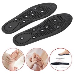 Black Foot Magnetic Massage Shoe Wellness Insole Acupressure Therapy Reflexology