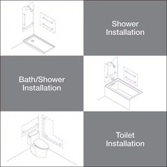 KOHLER Carmichael 16 in. Grab Bar in Oil-Rubbed Bronze K-R27235-2BZ