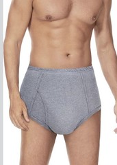 ShieldEase Washable Incontinence Underwear For Men L Burgundy Gray