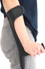 Quad Crutch Women & Men Sturdy 3.3 lbs 4 Prong Forearm Crutches Stability &