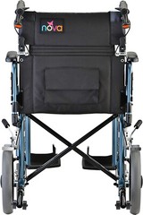 NOVA Lightweight Transport Chair, 300lbs Capacity, 12” Rear Wheels, OPENBOX BLUE