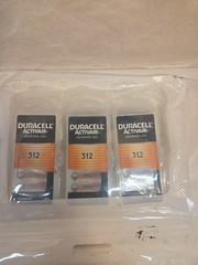 Duracell Hearing Aid Batteries Size 312 32 Count Exp 10/2028 New In Box