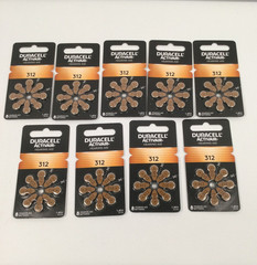 Duracell Activair Hearing Aid Batteries – 312 -9 pks of 8 (total 72) Exp 12/2029