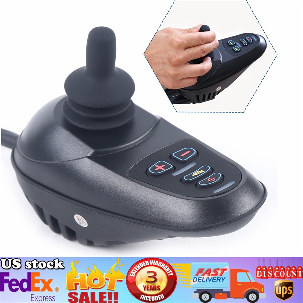 Waterproof Instruction Joystick Electric Power 4 Keys Wheelchair Controller New