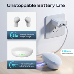 JINGHAO 1 Pair Rechargeable Hearing Aids Touch Operate Hearing Amplifier