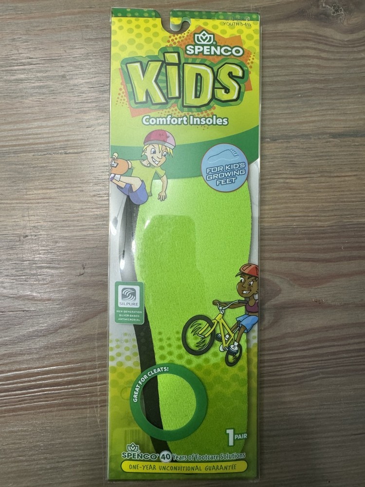 Spenco kids comfort insole Size #1 (Youth 7-8)