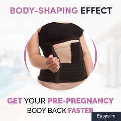 Abdominal Support Binder 9 Inch, Women’s, Compression, XXL, Black
