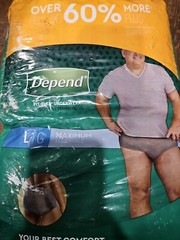 Depend Men’s Fit-Flex Convenience Incontinence Underwear Size Large 28 Count