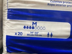 Tena Dry Comfort Protective Underwear Medium 34″-44” x20 Lot of 4 (80 Total)
