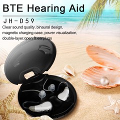 JINGHAO Hearing Aid Hearing Loss Rechargeable BTE Ear Aids Open Fits Earplugs US