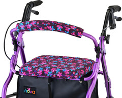 NOVA Rollator Walker Seat & Backrest Cover Set – Removable Washable Fabric Cushi
