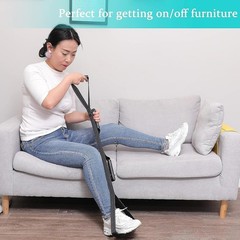 Multi-Loop Leg Lifter Strap with Rubber Grips – Ideal for Hip & Knee Recovery