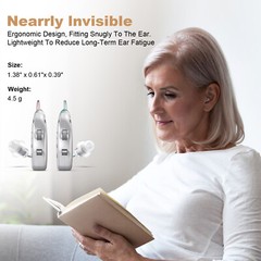 Rechargeable Digital Hearing Aid Invisible BTE Sound Amplifier for Hearing Loss